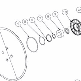 KK086101R Axle for Disc Coulter