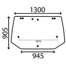 82000296 Front Windscreen Tinted