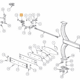 KK067040R U bolt for Tie Rod