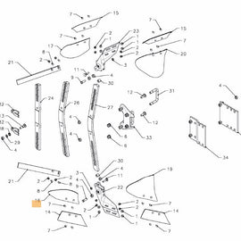 KK066880R Skimmer Mouldboard Right Hand