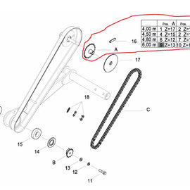 AC498277 Sprocket Top 13 Teeth