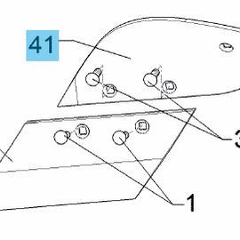 3470651 Mouldboard left hand side