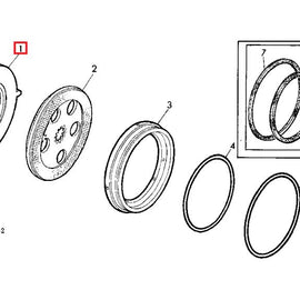 L114053  Intermediate disc  Dia 314mm