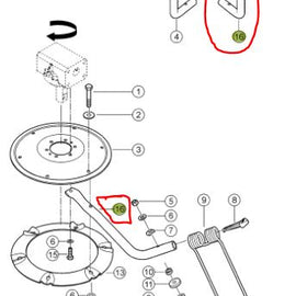 0013232681 RH Tine Support Arm