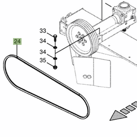 9215010 Drive Belt   ( Set off 4 )