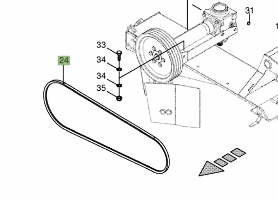 9215010 Drive Belt   ( Set off 4 )