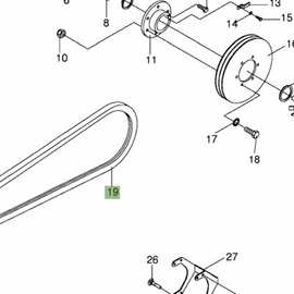 9215540  Auger Belt Drive