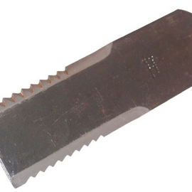 0007376000S Counter Knife Serrated, Length 195mm  Thickness 3mm  Width 50mm   Bore 12mm