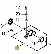 900014790 Bearing and Housing