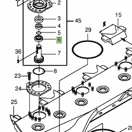 1500172 Pinion  GEAR M=3.25 Teeth=16 (Length=114)