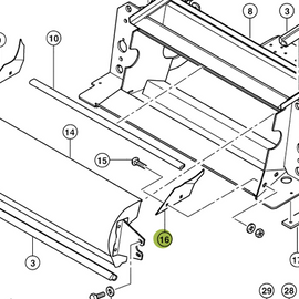 0000769382S Corn Cracker LH wear plate