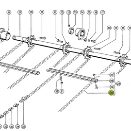 0006305652S Conveyor bar Left