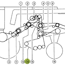 0006676510 V-Belt. 2nd Stage Cleaning