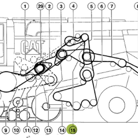 0006442090S V-BELT.  Cleaning 1st Stage