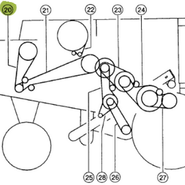 0006679730S V- Belt rear feeder rake