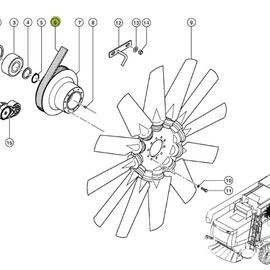 0006289641S  Engine Fan Belt