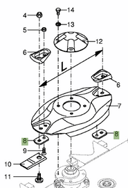 2530423 Knife support