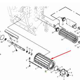 200286081 Feed Roller Bottom