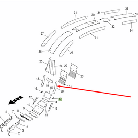 200280422 Wear Plate LH