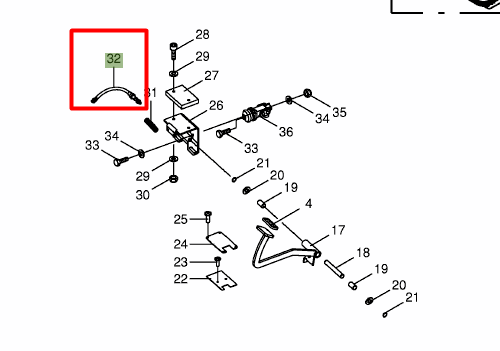 3028970 Foot brake sensor