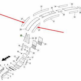 204203620 Wear Sheet Side Bottom LH & RH