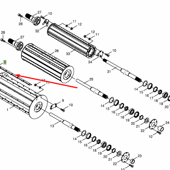 200261090 Serrated Bar