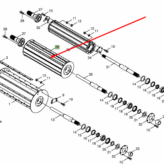 200259100 Intermediate roller