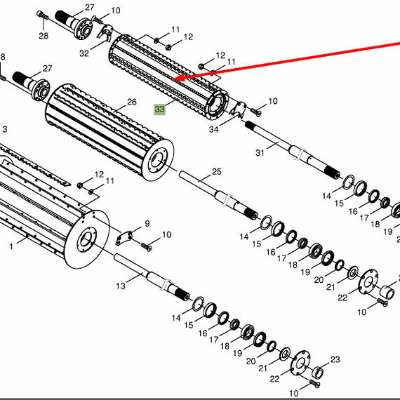 200223040  Compression roller