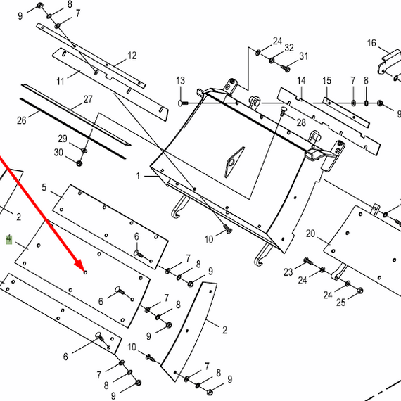 200242660 Middle Wear Liner