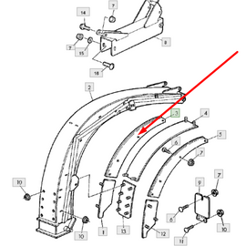 Z62093S Right Hand Wear Plate