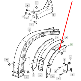 Z62092S Left Hand Wear Plate