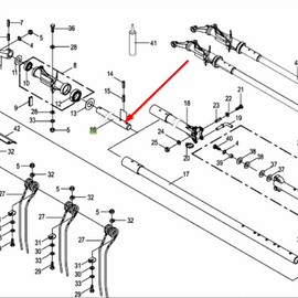 2680642 Control shaft with bore hole