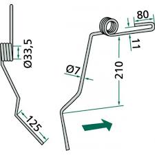 LE3537040 Following Tine, 7mm