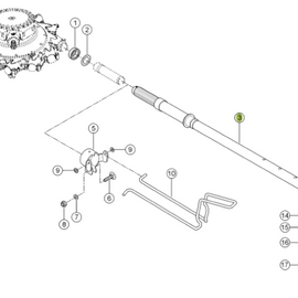 0013143922 Tine Support Arm